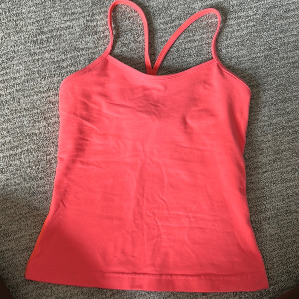 Yoga tank top with built in bra!